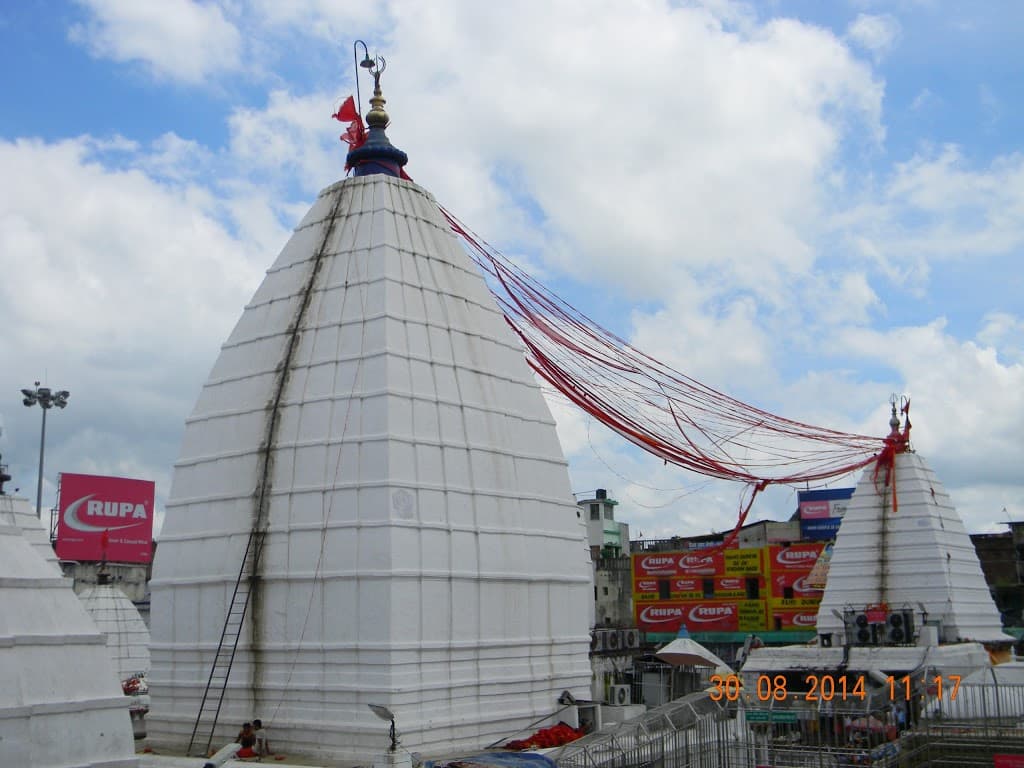 The temple spire at Baidyanath Dham