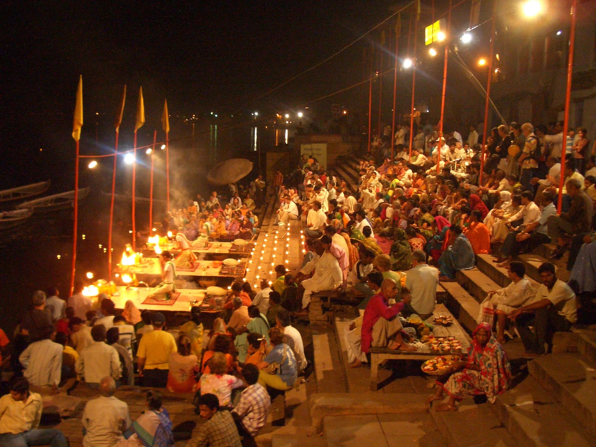 The evening Ganga aarti at Varanasi